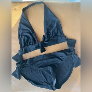 Norma Kamali 2-piece swimwear, top is size M, bottom is size L